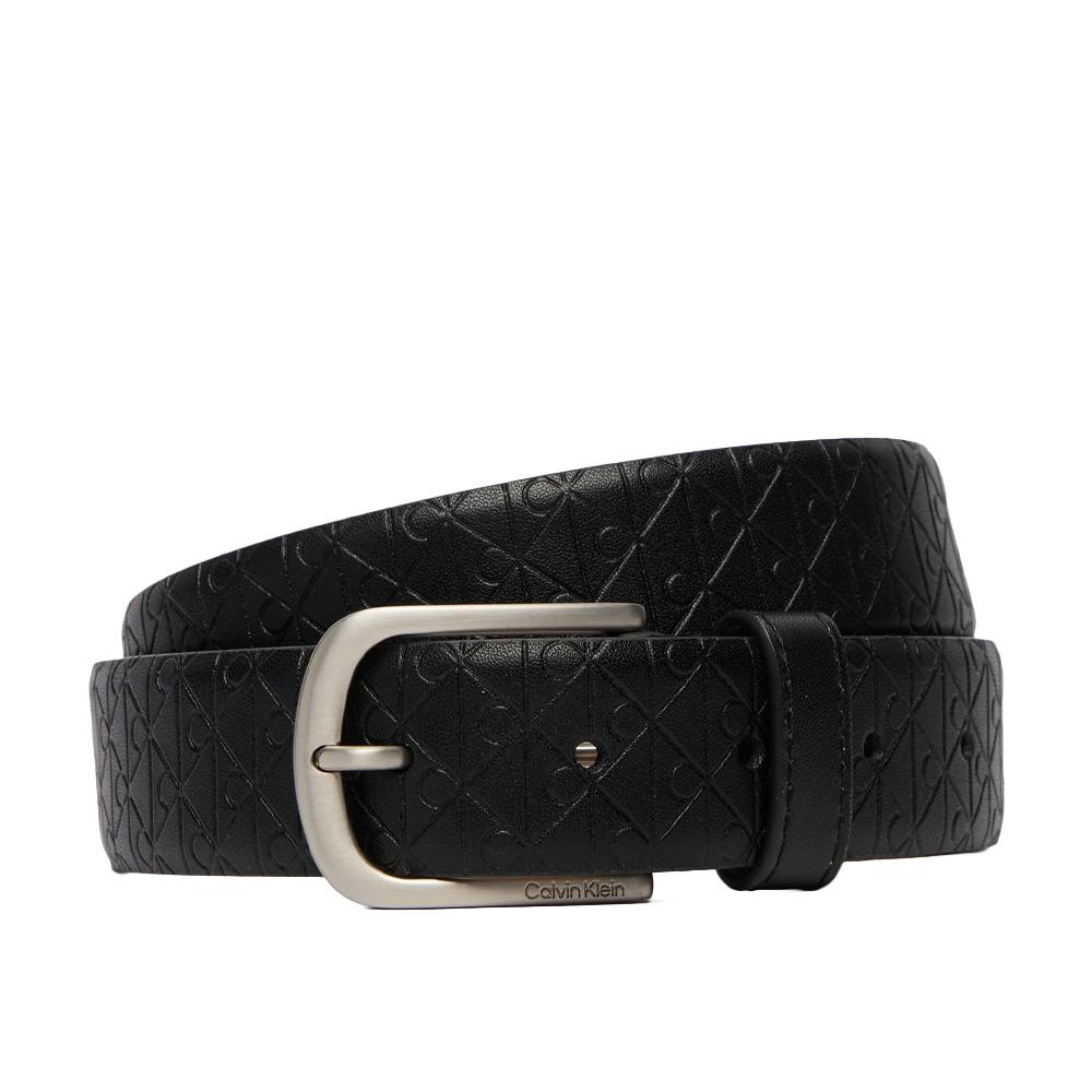 Ceinture Noir Homme Calvin Klein Jeans Casual Pin Buckle pas cher