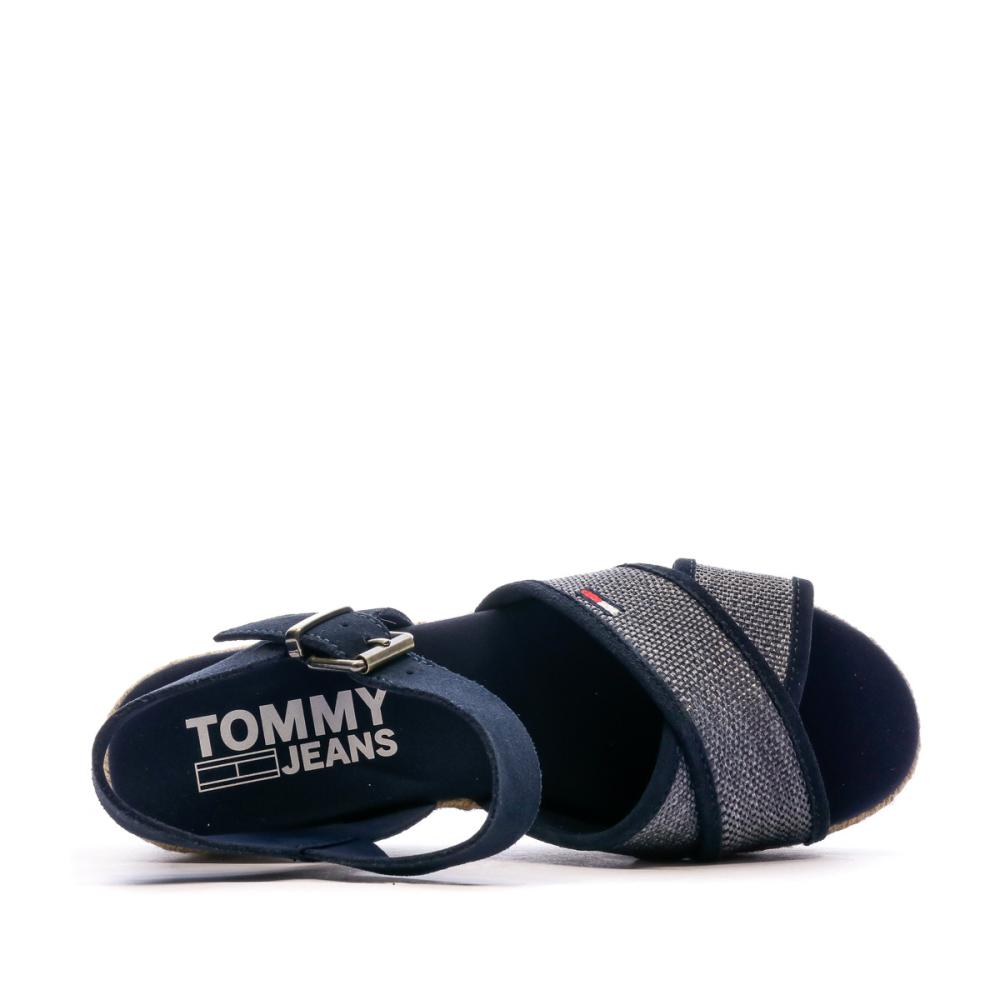 Sandales compensées marine femme Tommy Hilfiger Natural vue 4
