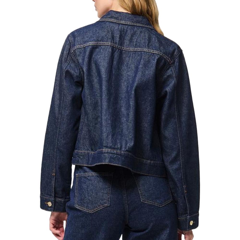 Veste en Jean Bleu Brut Femme Pieces Denim vue 3