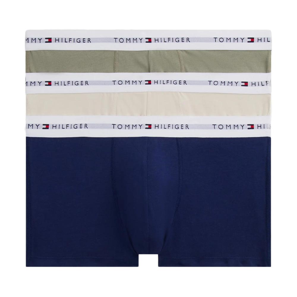 X3 Boxers Bleu/Écru Homme Tommy Hilfiger UM0UM02761 pas cher