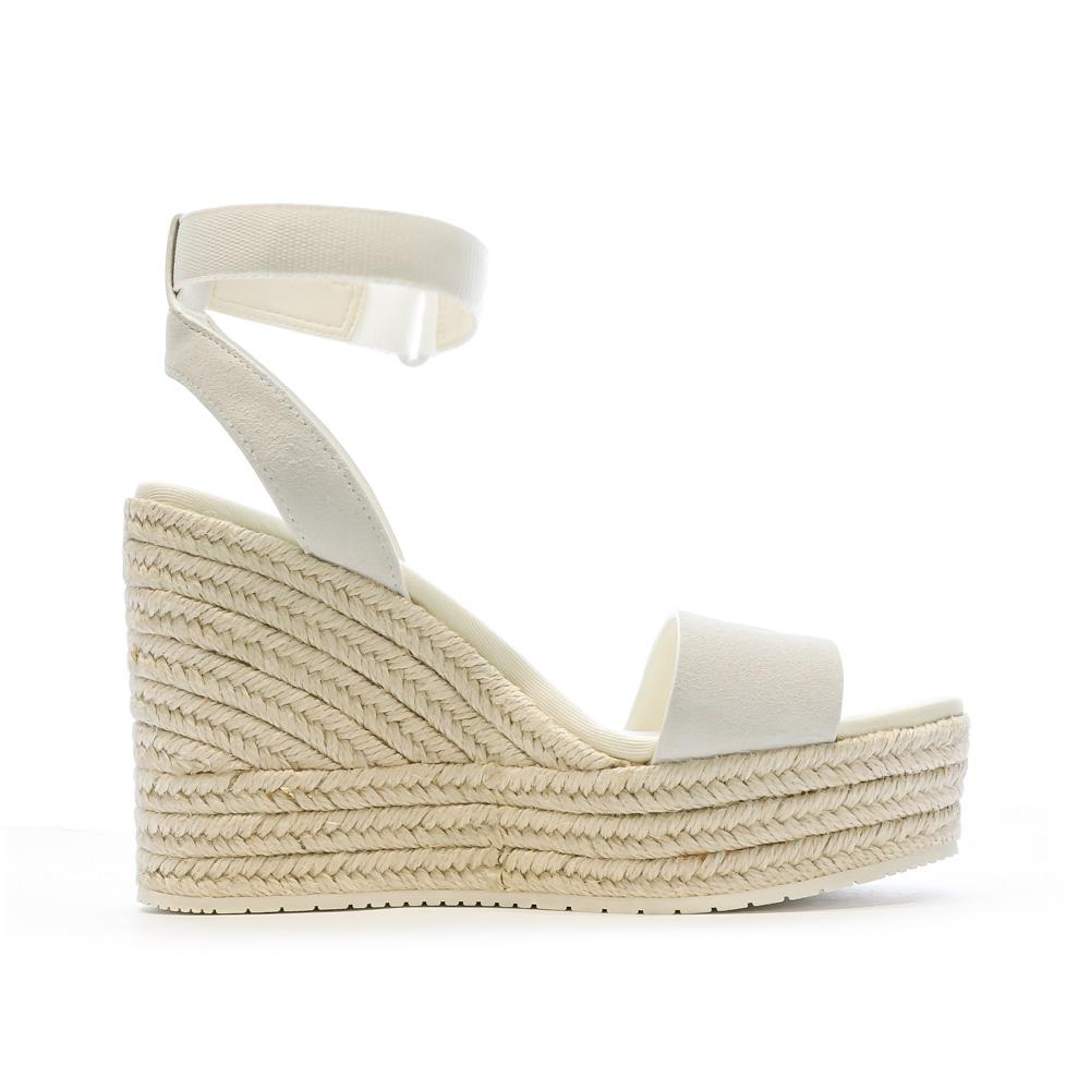 Sandales Compensées Blanc Femme Calvin Klein Jeans Wedge Sandal vue 2