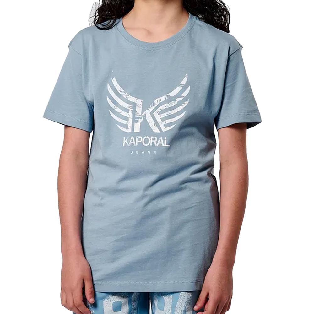 T-Shirt Bleu Garçon Kaporal Ollie pas cher