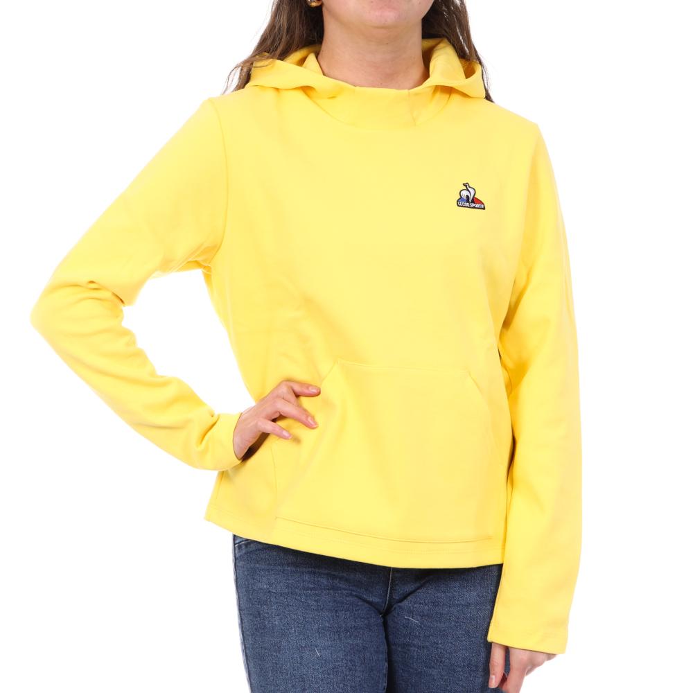 Women's Yellow Hoody Le Coq Sportif Hoody N°9 affordable