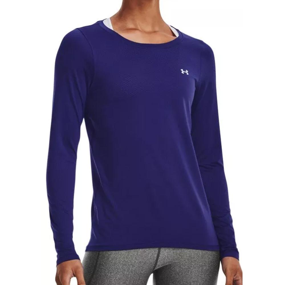 T-shirts Manches Longues Violet Femme Under Armour Armour Long Sleeve pas cher