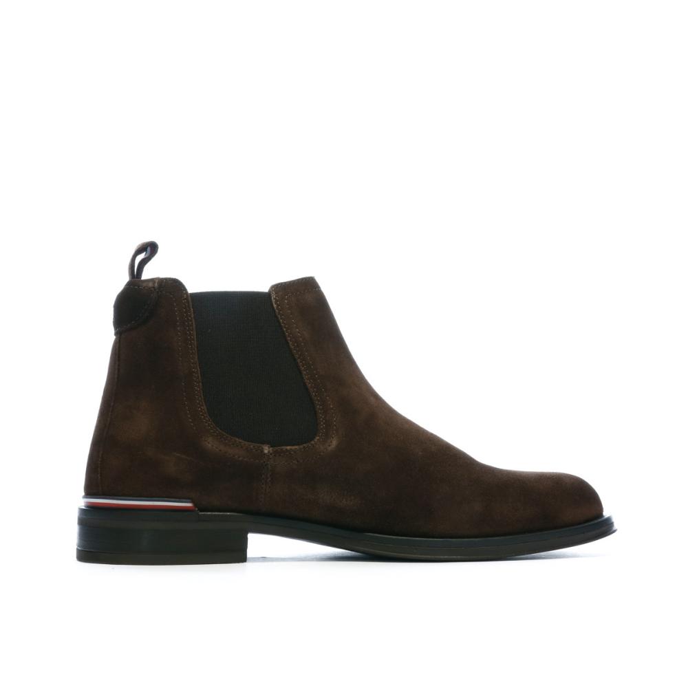Bottines Marrons Homme Tommy Hilfiger Chelsea vue 2