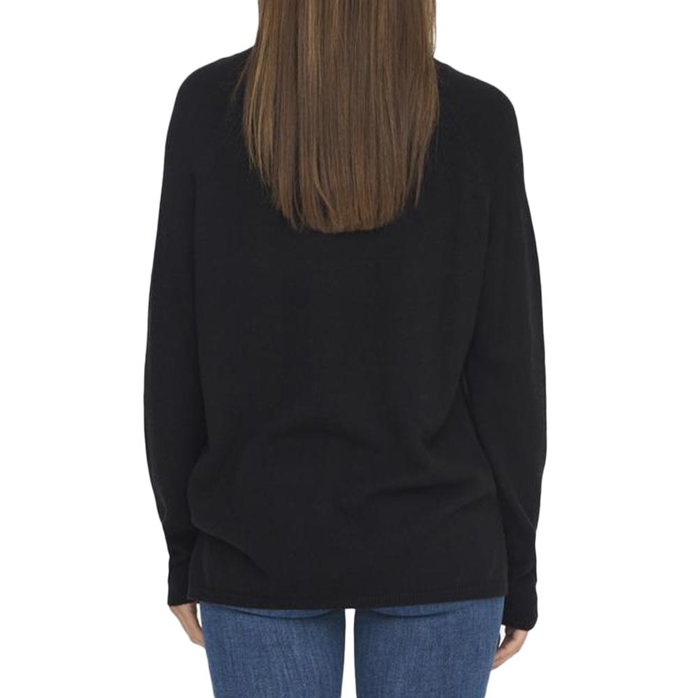 Pull Noir Femme JDY Marco Slit vue 2
