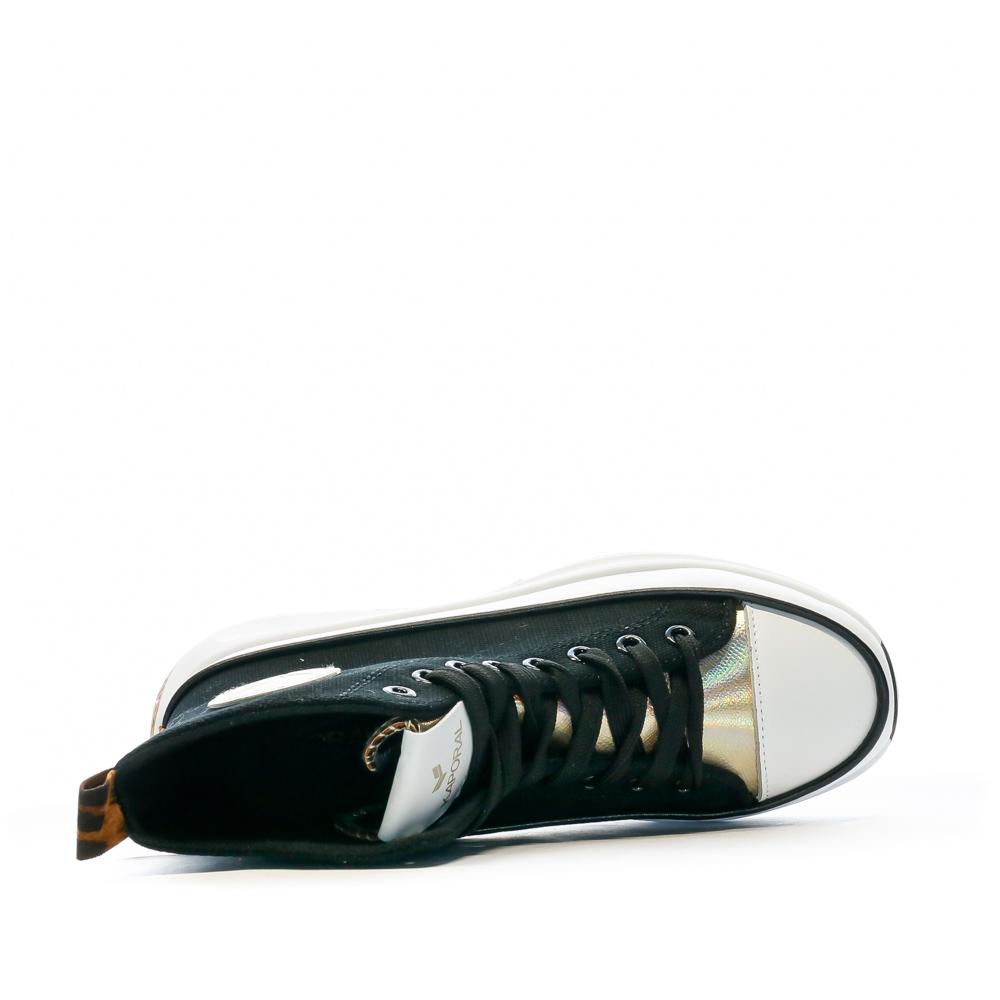 Baskets Montantes Noires Femme Kaporal Christy vue 4