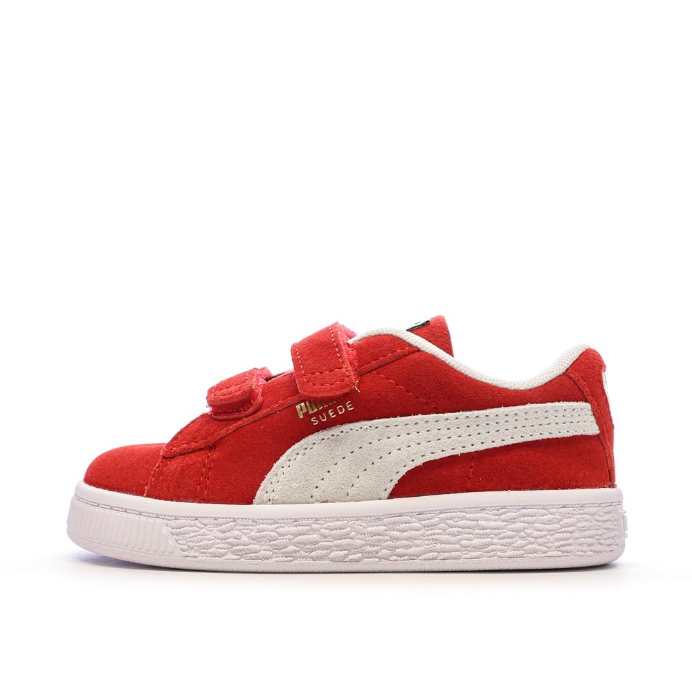Baskets Rouges Garçon Puma Suede Classic pas cher