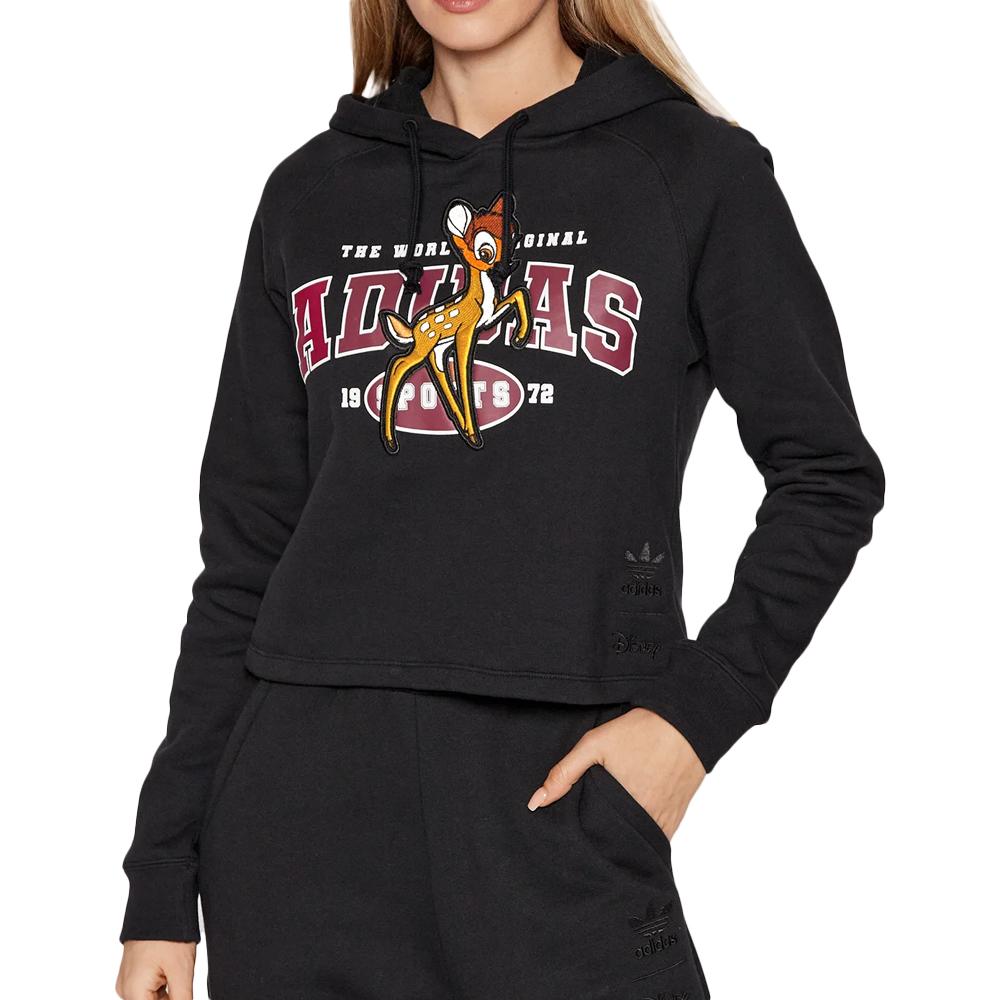 Sweat à Capuche Noir Femme Adidas Disney Bambi HE6875 pas cher