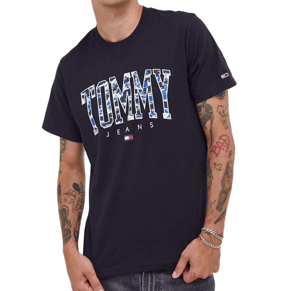 T-shirt Noir Homme Tommy Hilfiger Camo pas cher