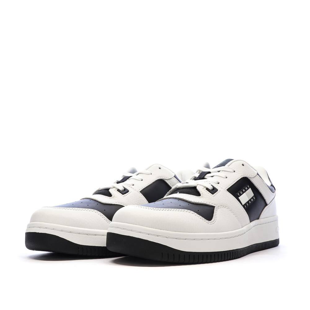 Baskets Blanches/Noires Homme Tommy Hilfiger Tjm Retro Basket vue 6