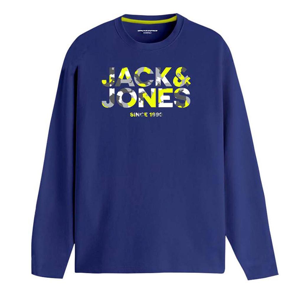 T-shirt Bleu Garçon Jack & Jones James 12266555 pas cher