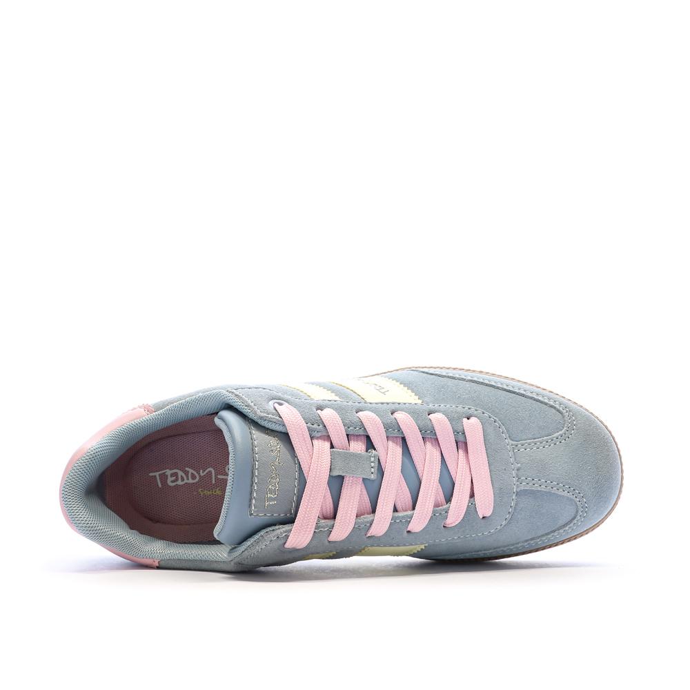 Baskets Bleu/Jaunes Femme Teddy Smith 120123 vue 4