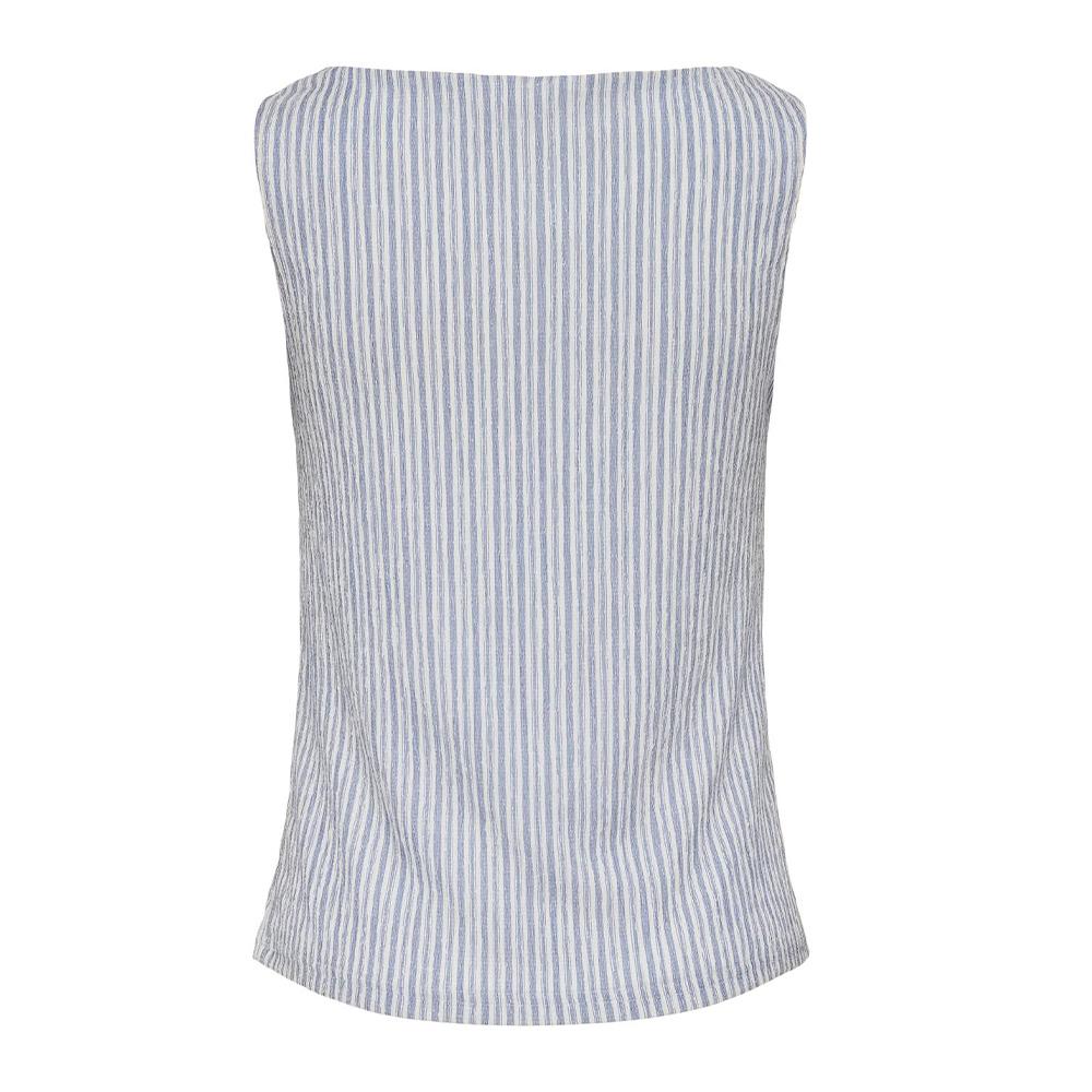 Top Blanc/Bleu Femme JDY Ocean vue 2