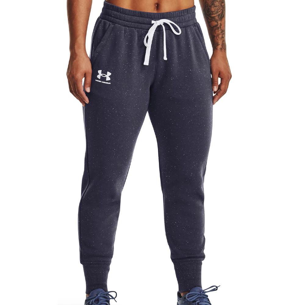 Jogging Bleu/Blanc Femme Under Armour Rival pas cher