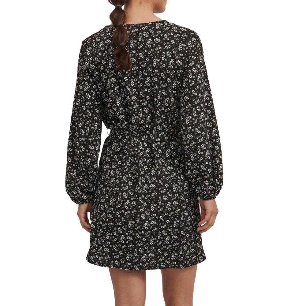 Robe Noir à fleurs Femme Vila Neya vue 2