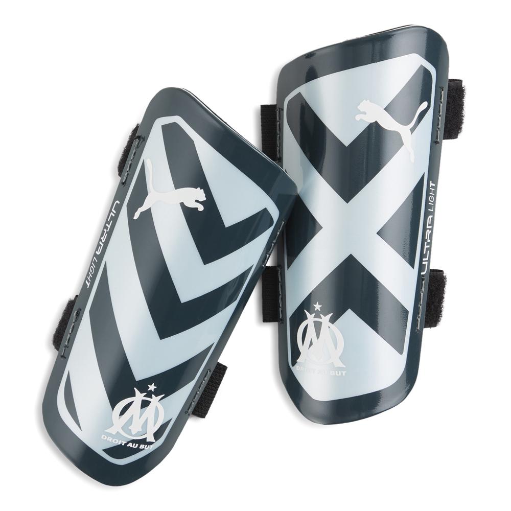 OM Protège-tibias Bleus Puma OM Ultra Light Strap pas cher