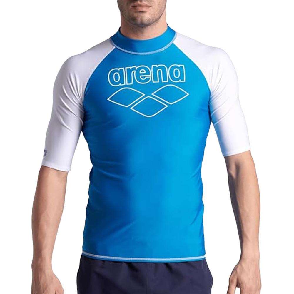 Lycra Bleu Homme Arena Rash Vest pas cher