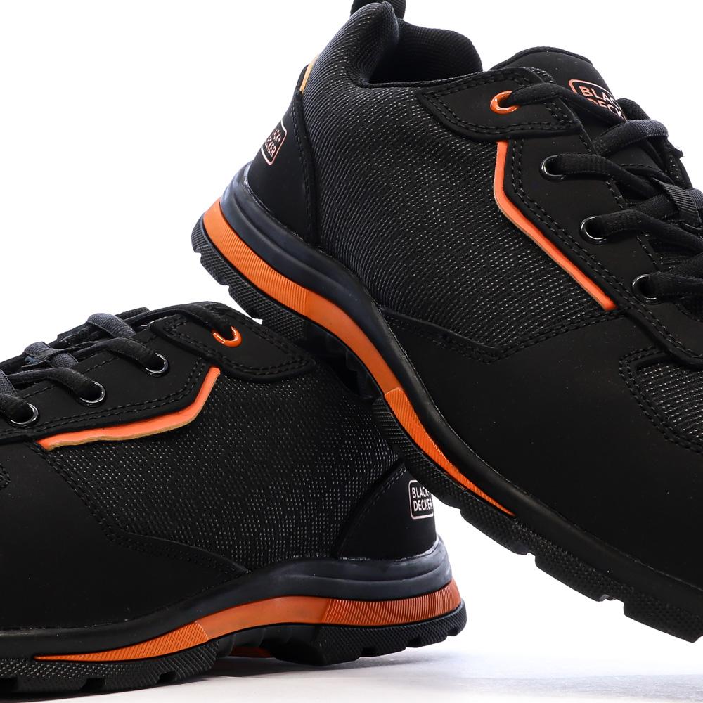 Zapatos de seguridad negros/naranjas para hombre Black + Decker 121459 ver 7