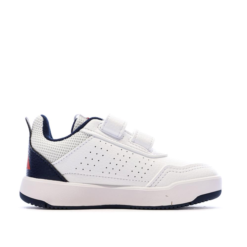Baskets Blanc/Rouge/Bleu Enfant Adidas Tensaur KJ9763 vue 2