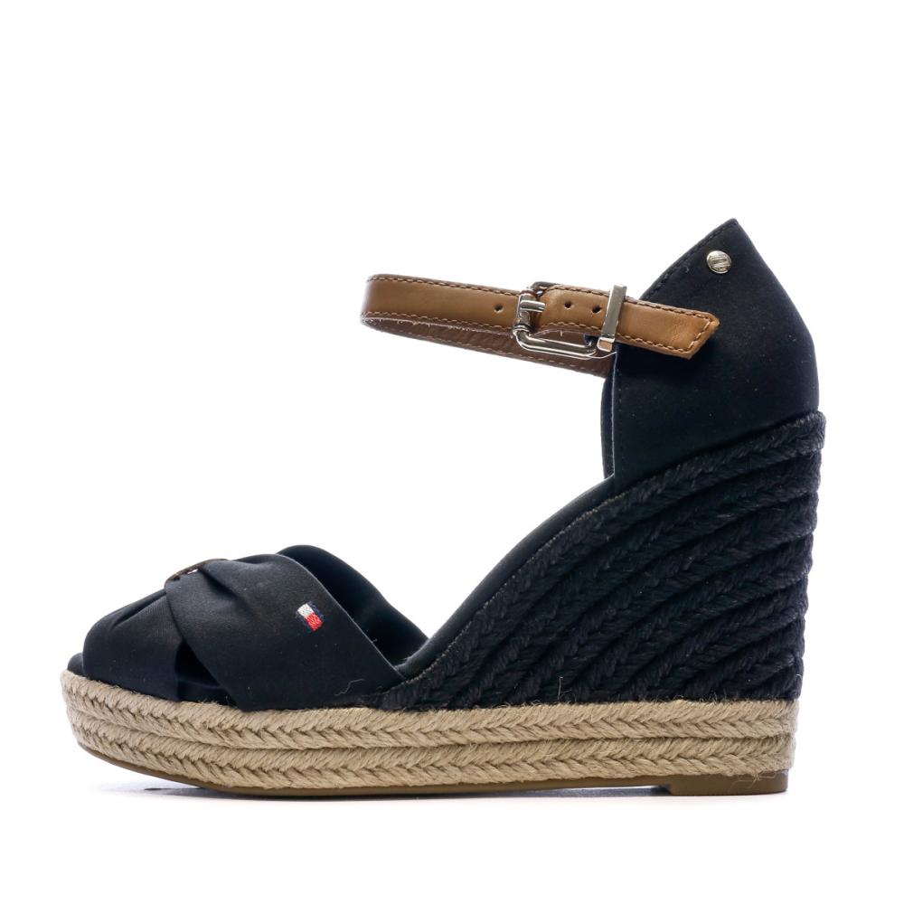 Sandales compensées noires tommy hilfiger cheap