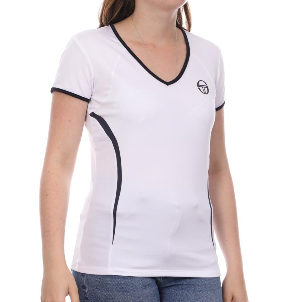 T-Shirt Blanc Femme Sergio Tacchini Eva pas cher