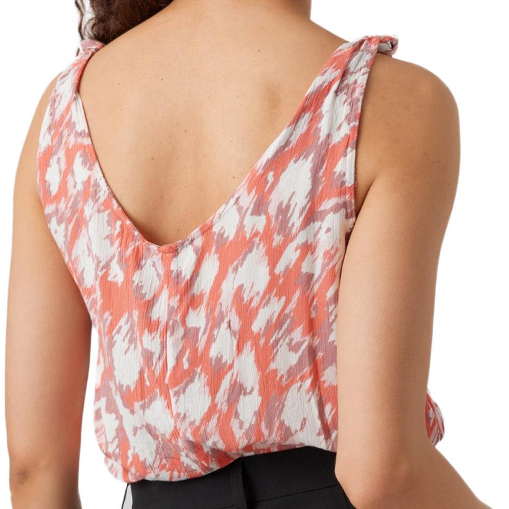 Débardeur Orange à Motifs Femme Vero Moda Menny Singlet vue 2