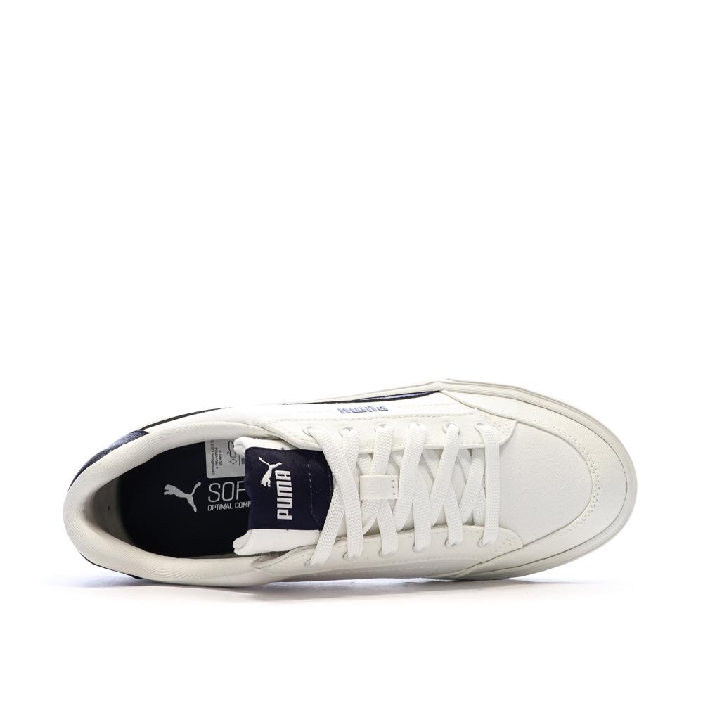 Baskets Blanc/Marine Homme Puma Court Classic vue 4