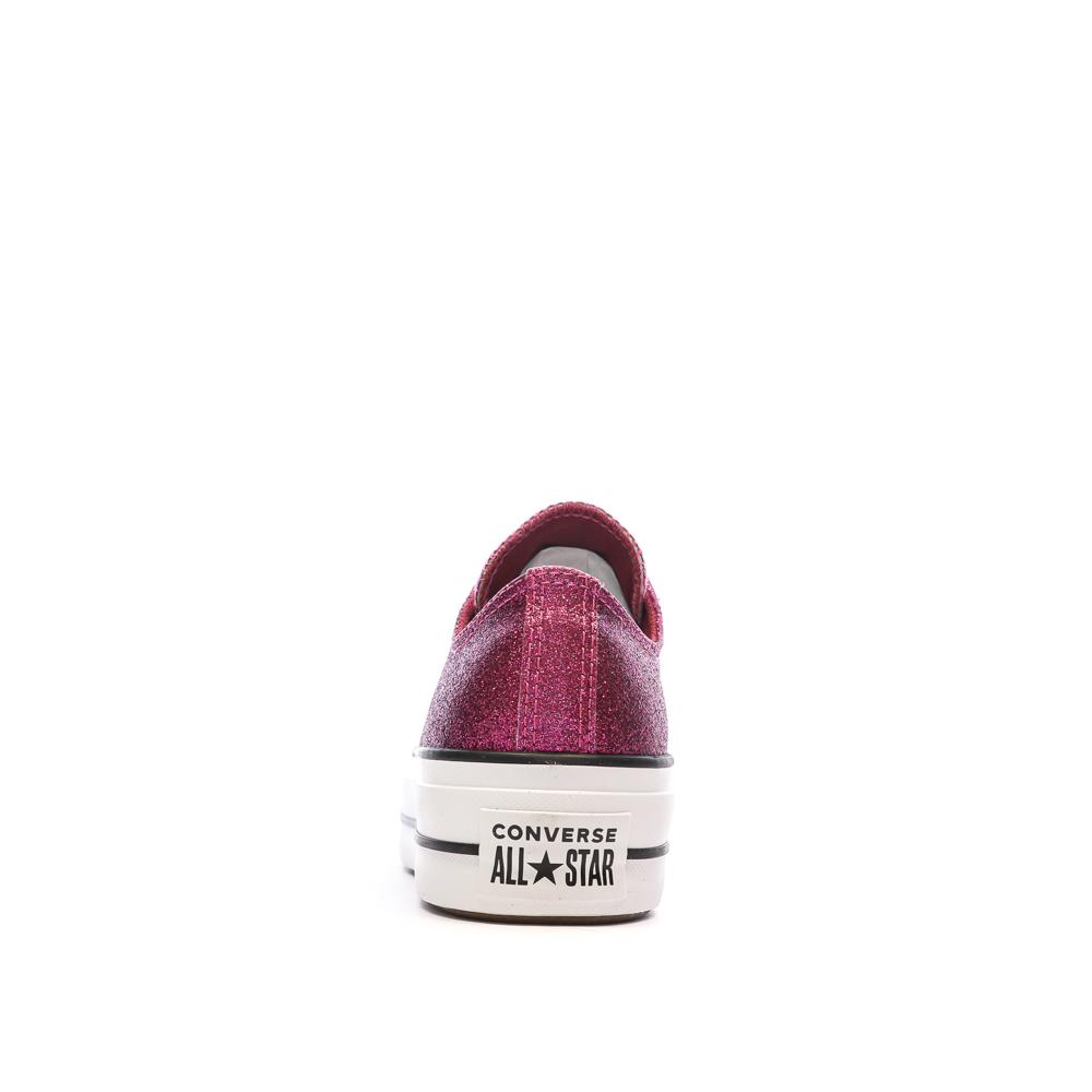 Baskets Roses Femme Converse Chuck Taylor All Star Lift A05438C vue 3