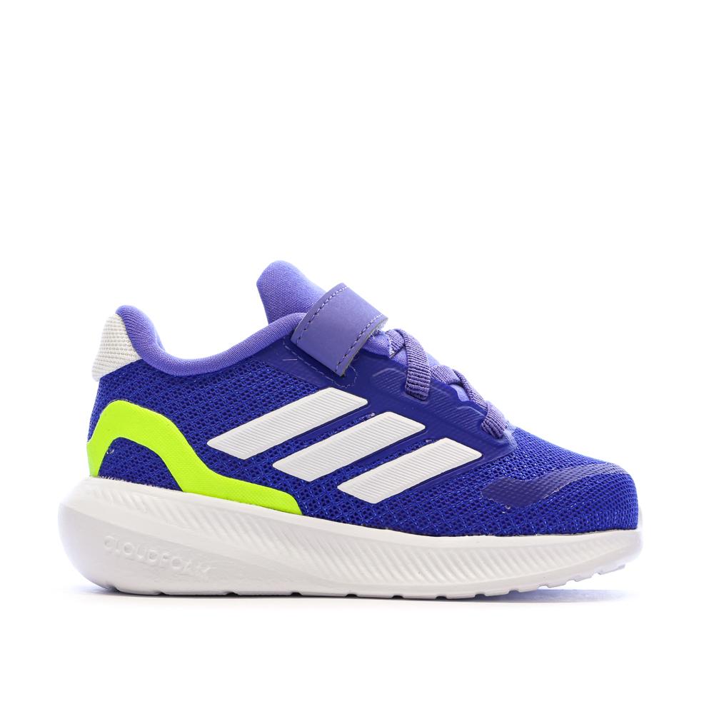 Baskets Bleu Roi Garçon Adidas Runfalcon 5 vue 2