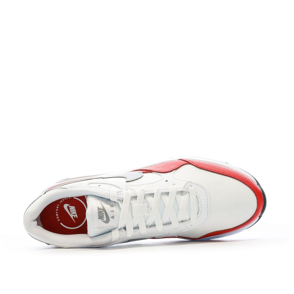 Baskets Blanches/Rouge Homme Nike Air Max vue 4