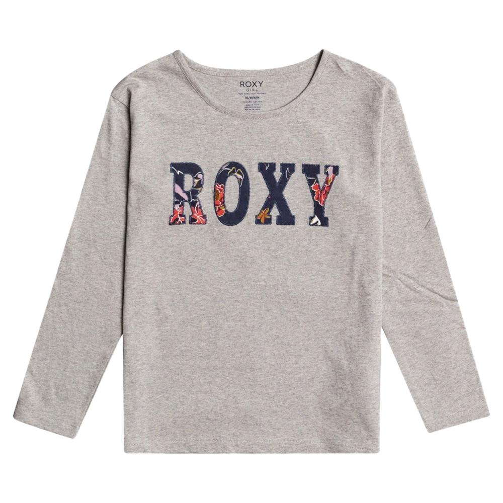 T-shirt Gris Fille Roxy The One pas cher