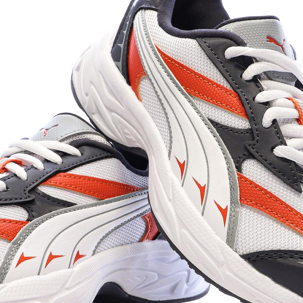 Baskets Blanc/Rouge Garçon Puma Morphic Earthy vue 7