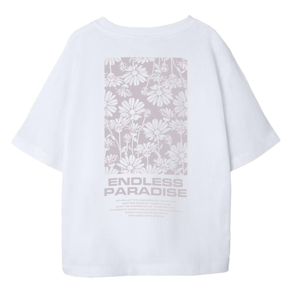 T-shirt Blanc Fille Name it Dagmar vue 2