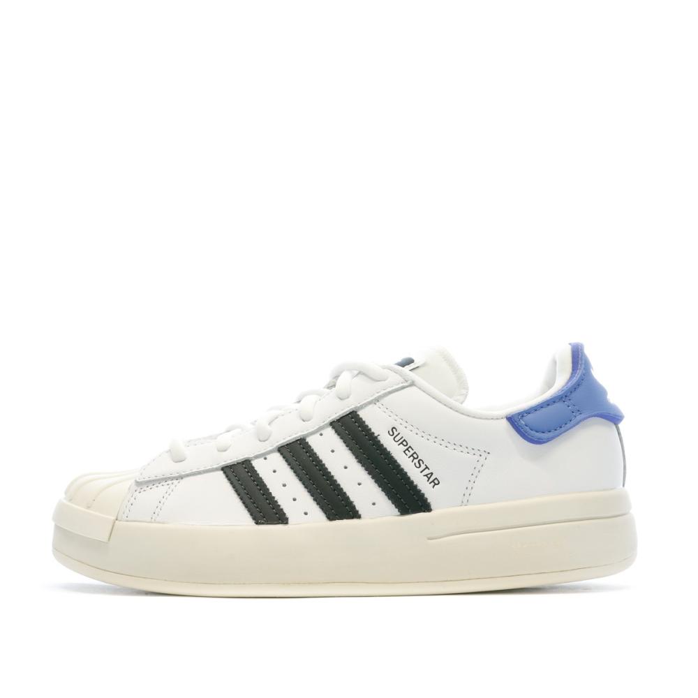 Baskets Blanches Garçon Adidas Superstar Ayoon W pas cher