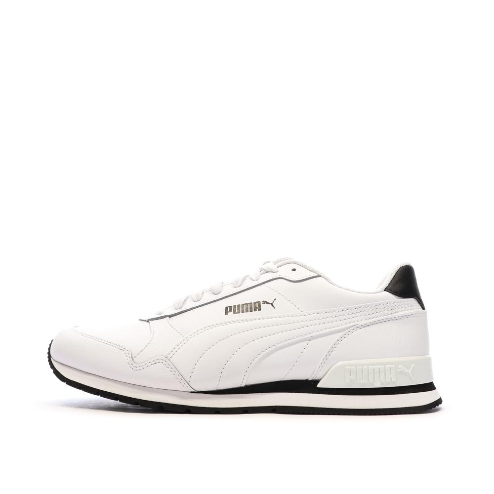 Baskets Blanches/Noires Homme Puma Full pas cher