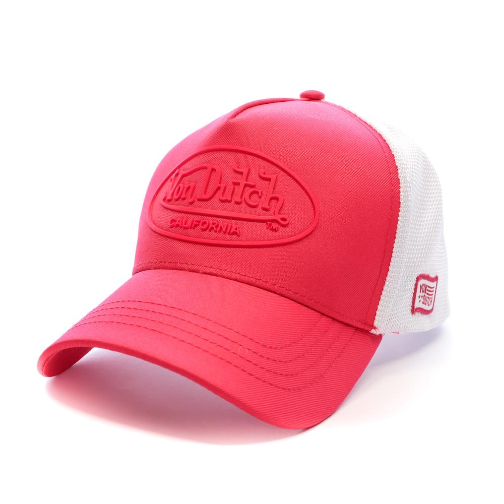Casquette Rose/Blanc Mixte Von Dutch Fluo pas cher