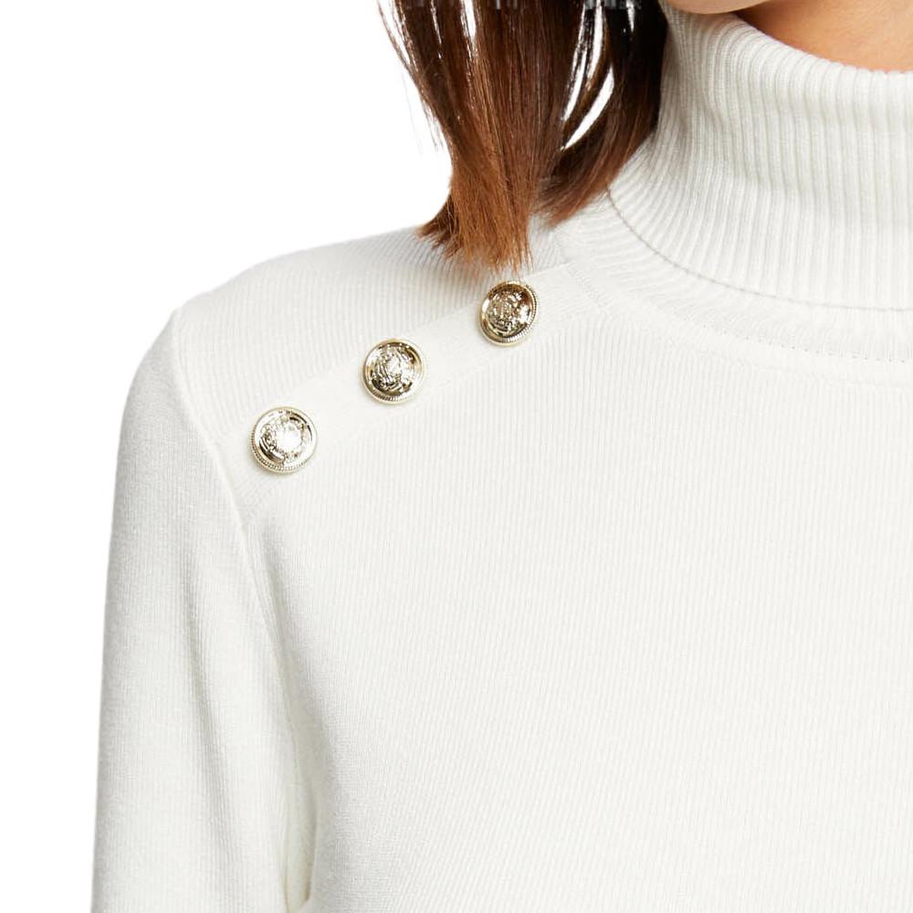 Pull Blanc Femme Morgan Mibo vue 3
