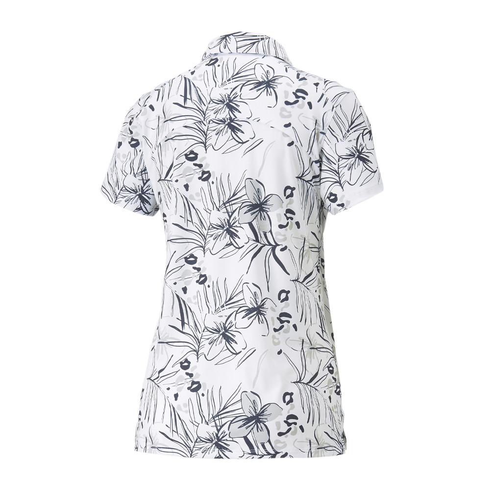 Polo Blanc/Gris Femme Puma Artwork vue 2