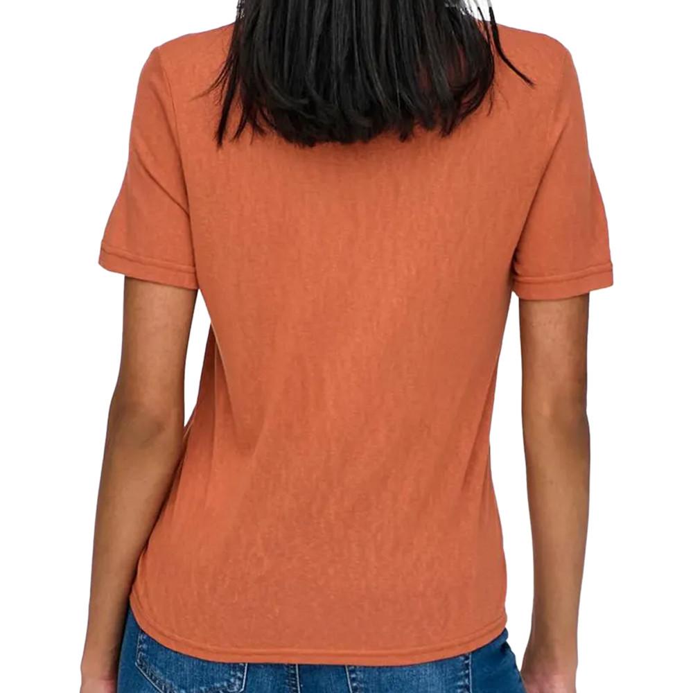 T-shirt Orange Femme JDY Carmen vue 2