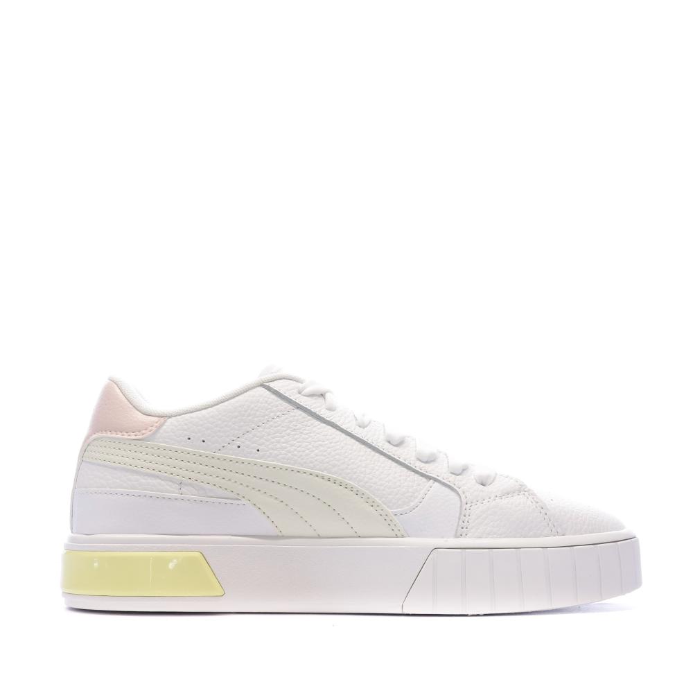 Baskets Blanche/Jaune Femme Puma Cali Star vue 2
