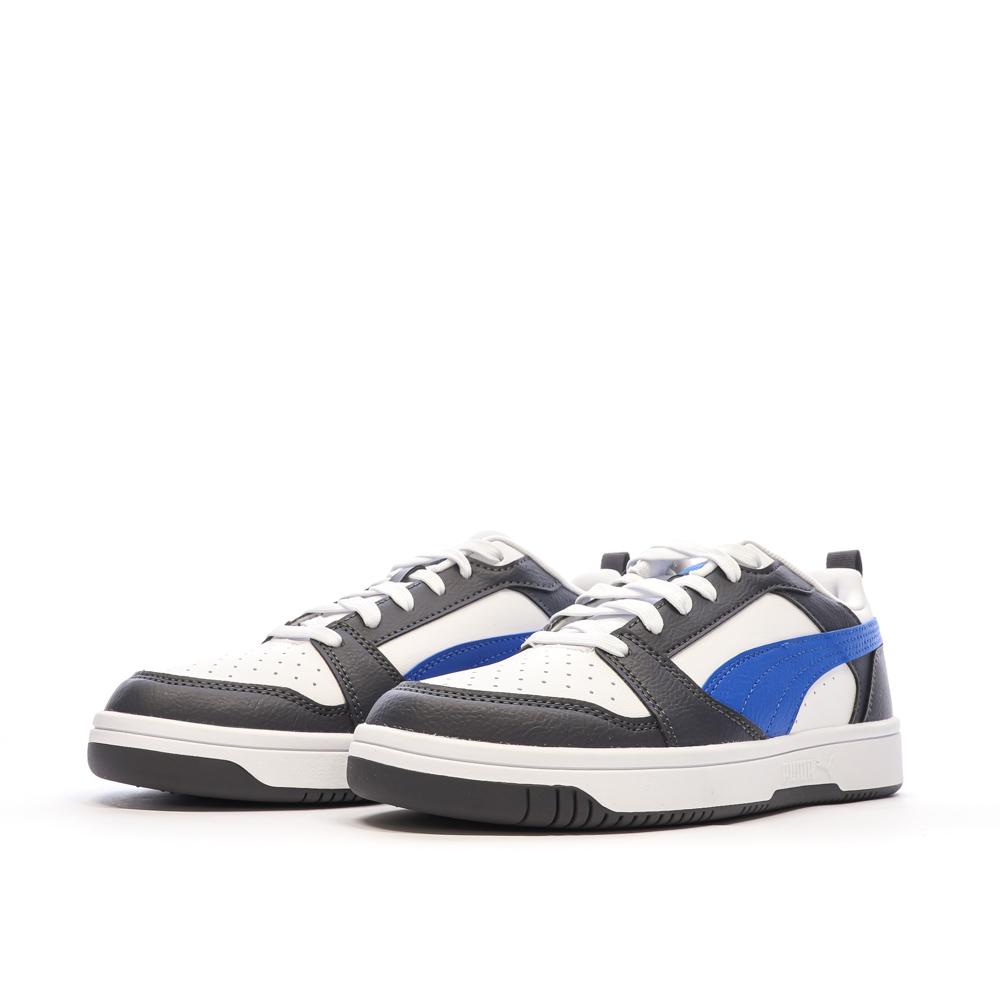 Baskets Noir/Blanche/Bleu Fille Puma Rebound vue 6
