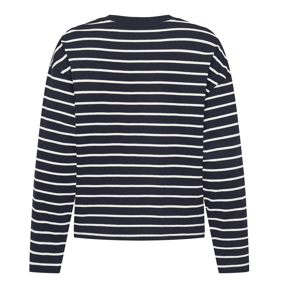 T-Shirt Manches Longues Marine Femme Only Happy vue 2