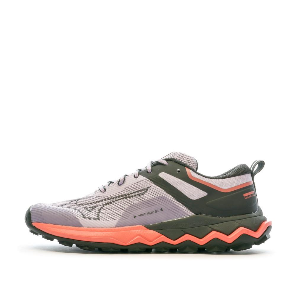 Chaussures de Trail Mauve Femme Mizuno Wave Ibuki pas cher