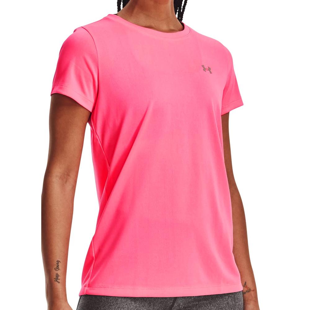 T-shirt Rose Femme Under Armour Solid pas cher