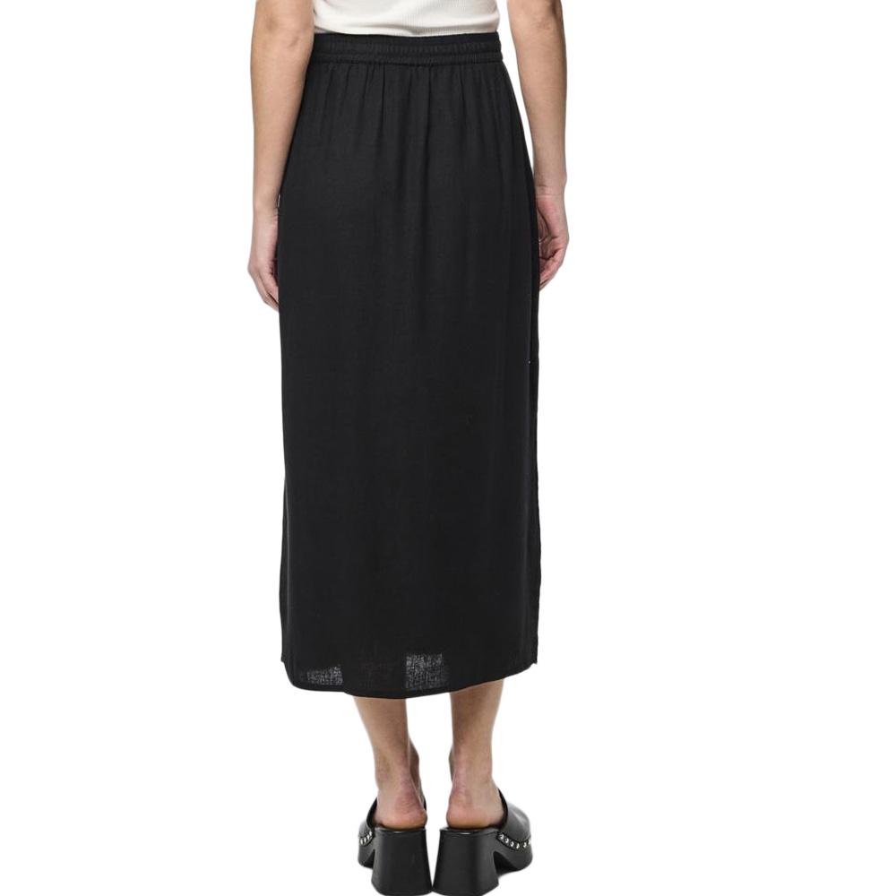 Jupe Noire Femme Pieces Pia vue 2