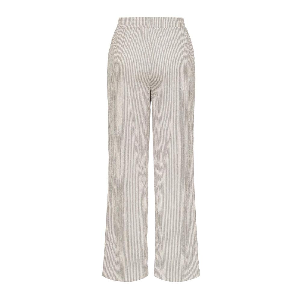 Pantalon Blanc/Marron Femme JDY Ocean vue 2