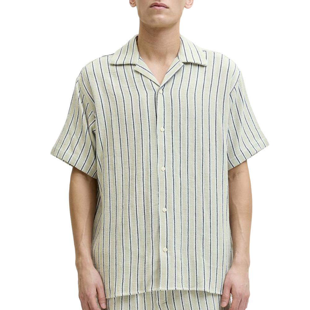 Chemise Rayure Vert/Marine Homme Jack & Jones Stripe Resort pas cher