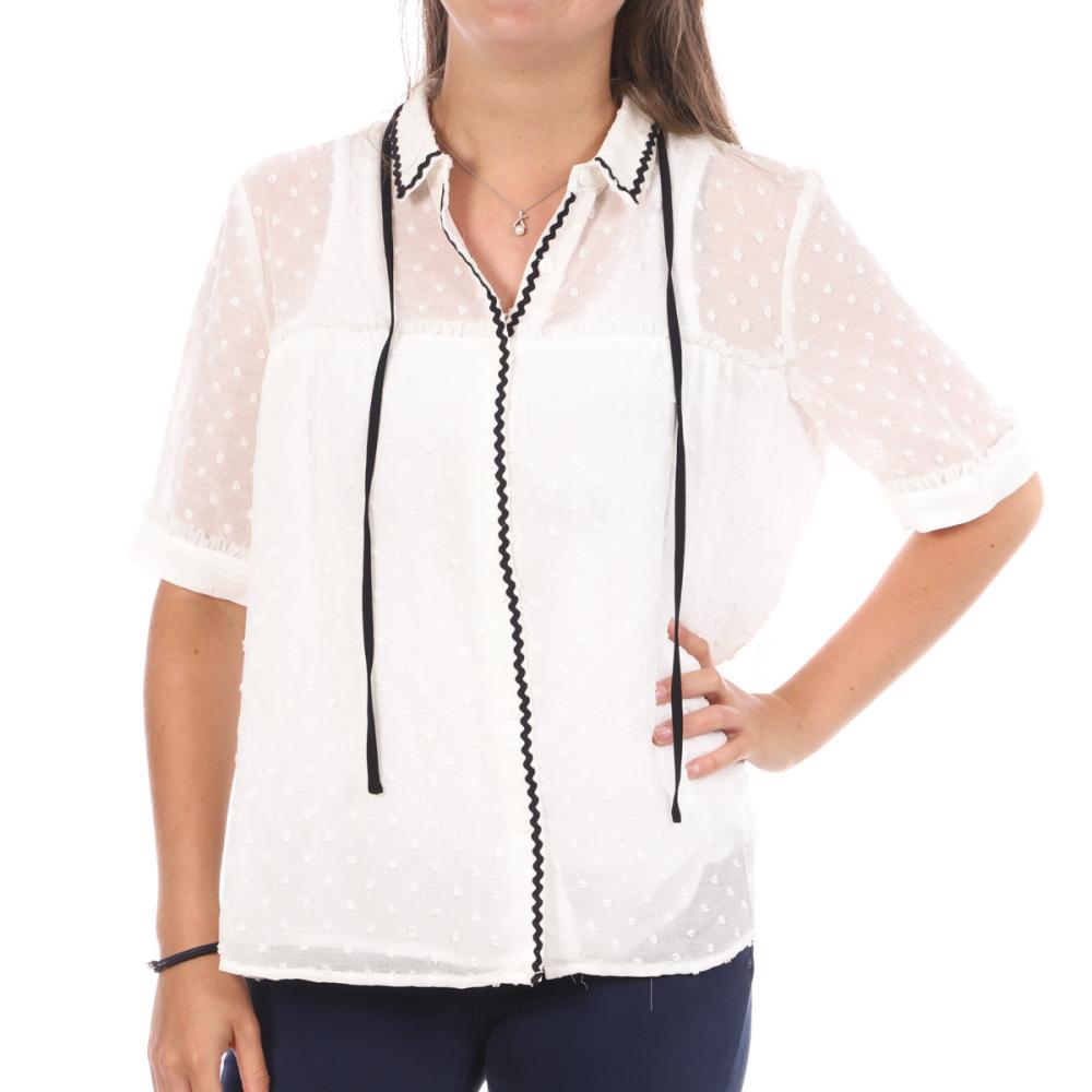 Chemise Blanche Femme Teddy Smith Caliana Plumeti pas cher