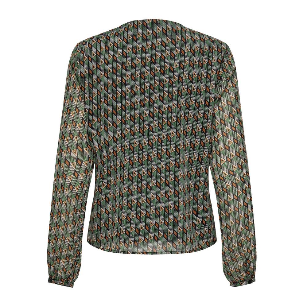 Blouse Verte/Noire à Motifs Femme Only Sierra vue 2